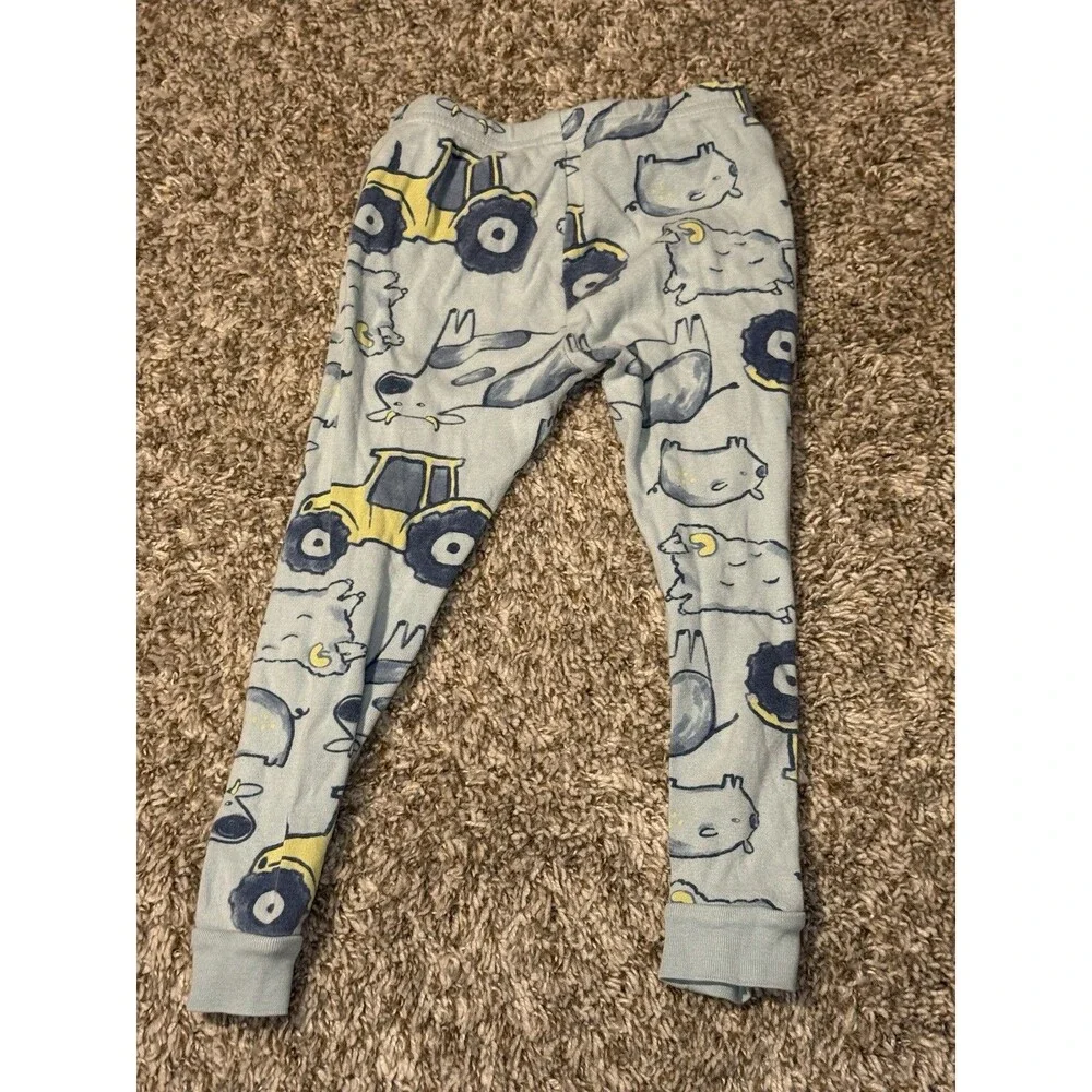 Carter’s Toddler Pajama Pants Farm Animals Tractor Print Blue Size 3T